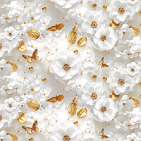 STS6084-1 Клеенка GRACE (глянец) на тк/осн. 1,37м*20м (20)