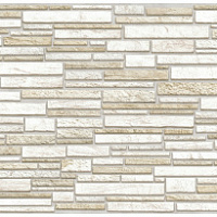 Панель ПВХ листовая 0,3мм Камень Пластушка Белая 0,95*0,48