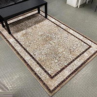 Ковер ASTRA 0,8*1,5 овал 1646A - BROWN / BEIGE