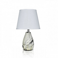 408-6M-К White+White shade H33см Лампа настольная (1)